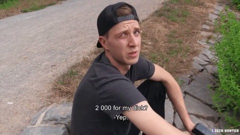 Deep throat, outdoors, czech